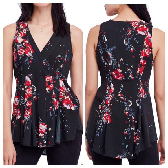 NWT Free People Sleeveless Tunic Blouse - Picture 1 of 6